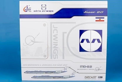 1:200 JC Wings Adria McDonnell Douglas MD-80 Airplane Diecast Aircraft Model