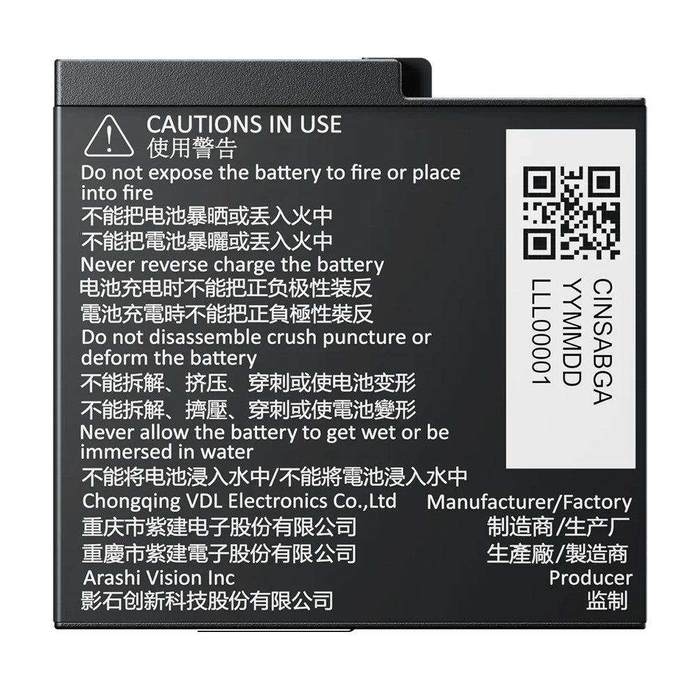 2 PCS Insta360 Ace Pro 2 Batteries — 1800 mAh PD Fast‑Charge 47min Full