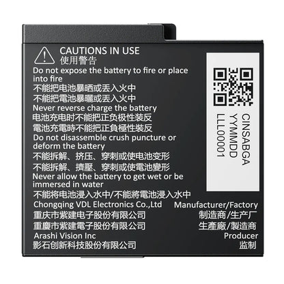 2 PCS Insta360 Ace Pro 2 Batteries — 1800 mAh PD Fast‑Charge 47min Full