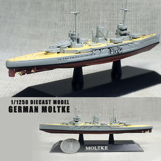 GERMAN MOLTKE 1/1250 diecast model ship deagostini