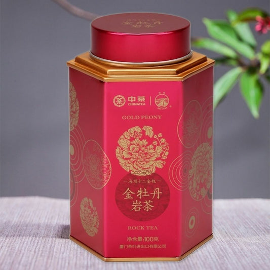 Sea Dyke Golden Wood Dill Golden Peony Roasted Fujian Wuyi Rock Tea Oolong Tea 100g Tin -