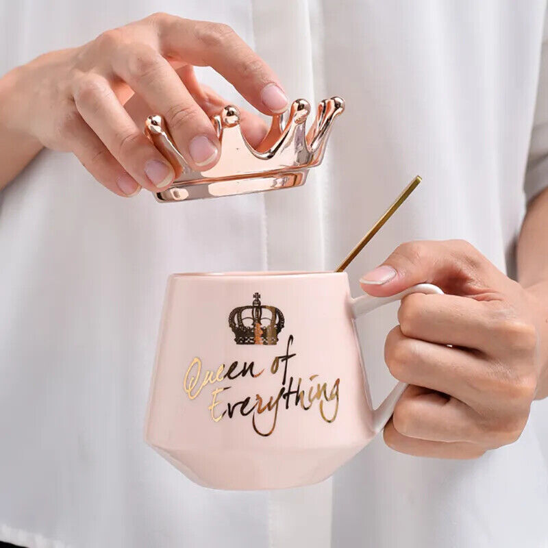 Ceramic Mug Coffee Mug Milk Cup Spoon Lids Coffee Tea Cup Water Mugs