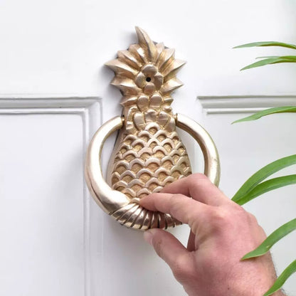 Antique Look Brass Pineapple Design Door Knocker Door Bell Home Decor
