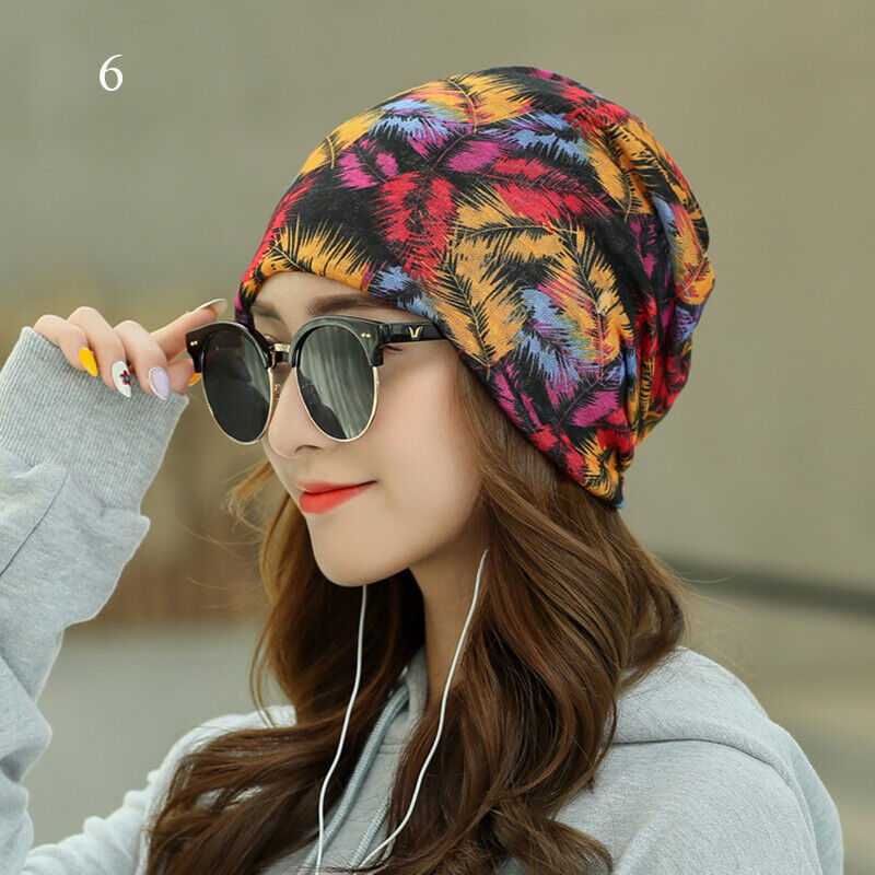 Women's Turban Cap Spring and Summer Outdoor Hat Breathable Pullover Cap Thin
