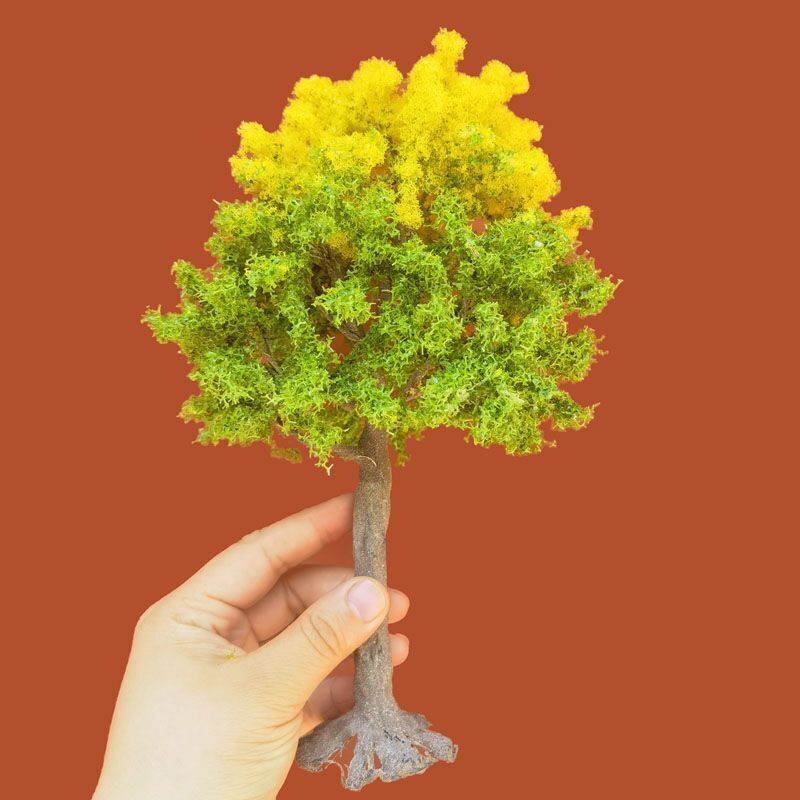 Tree Model 30cm Boutique G Scale Green Wire Military Sand Table Layout Materials
