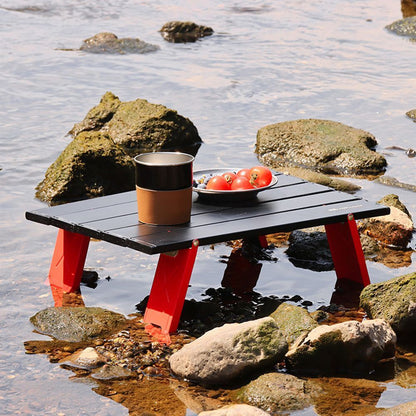2/1pcs Camping Mini Foldable Table Ultralight Aluminum Alloy Outdoor Table Sey