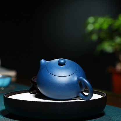 True Yixing Zisha Tianqing Clay Tea Pot With Ball Shaped Infuser Holes Marked