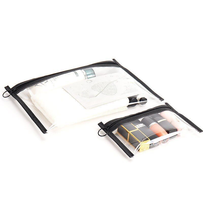 Transparent Waterproof Makeup Pouch Organizer Toiletry Traveling Cosmetics Bags