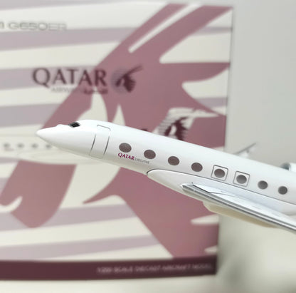 16cm QATAR AIRWAYS Gulfstream G650ER Business Airplane Diecast Aircraft Model