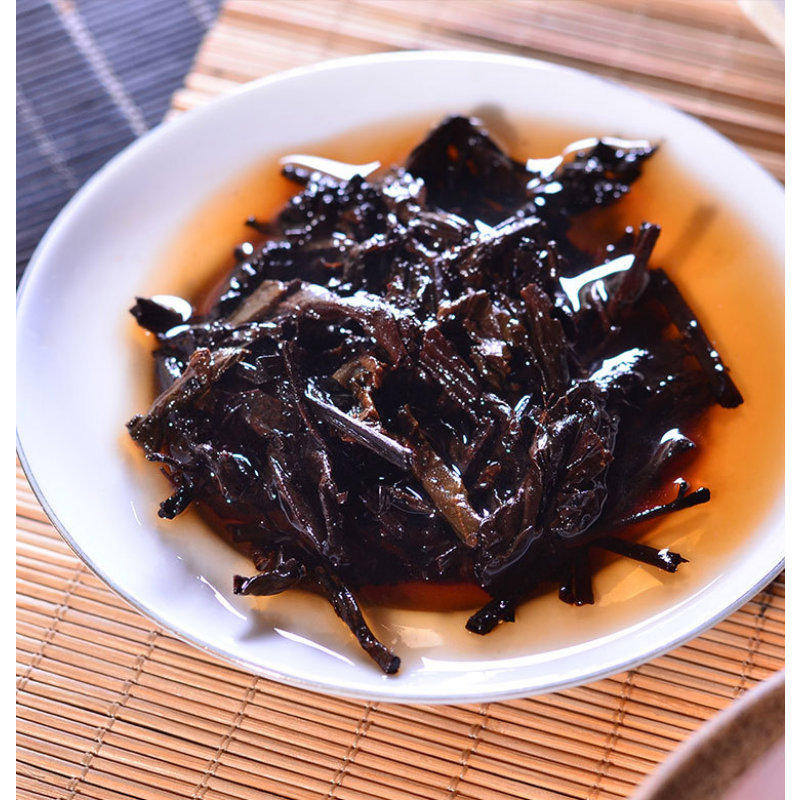 Yunnan Pu'er Tea 250g Organic Black Tea Ripe Tea Brick Menghai Aged Brick Tea