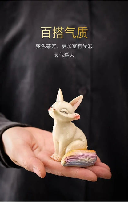 Fox Tea Pet Decoration Creative Home Tea Play Table Decoration Tea Tray Tea