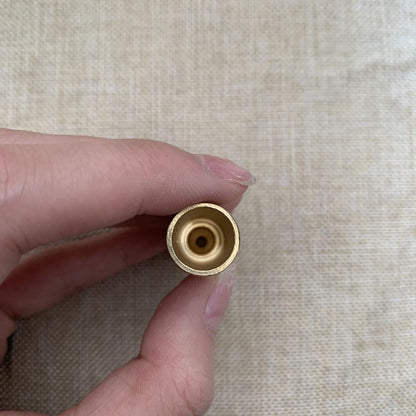 Vintage Brass Engraved Tobacco Pipe Mouthpiece | Handmade Smoking Accessory