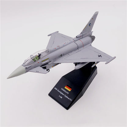 16cm 1:100 Germany Luftwaffe Fighter Typhoon European EF2000 Fighter Model Jet