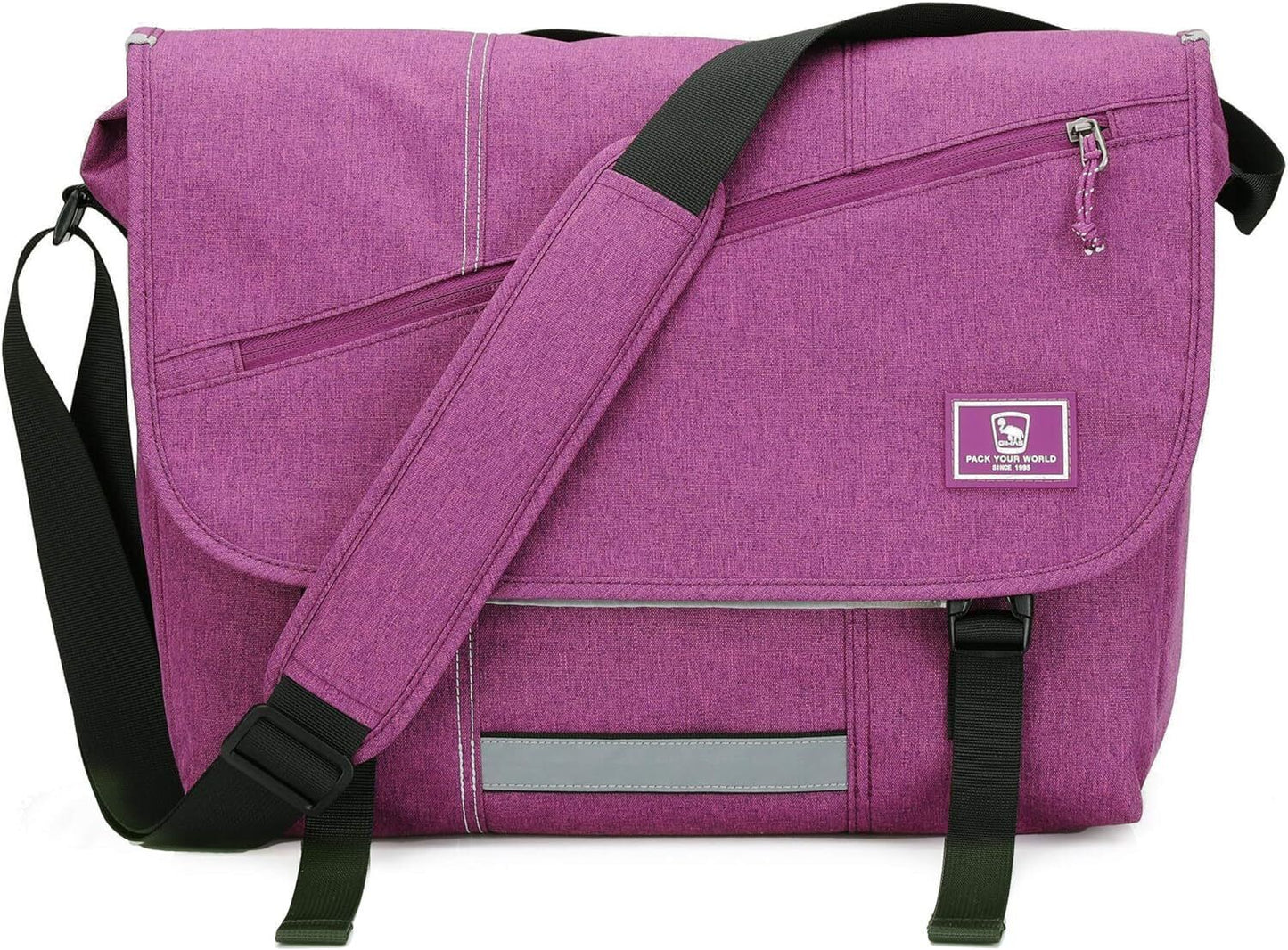 OIWAS Messenger Bag for Women Men Satchel 14 15.6 Inch Inch-purple