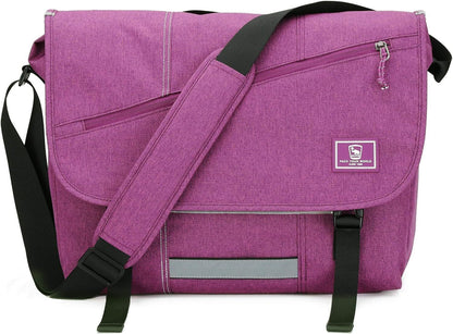 OIWAS Messenger Bag for Women Men Satchel 14 15.6 Inch Inch-purple