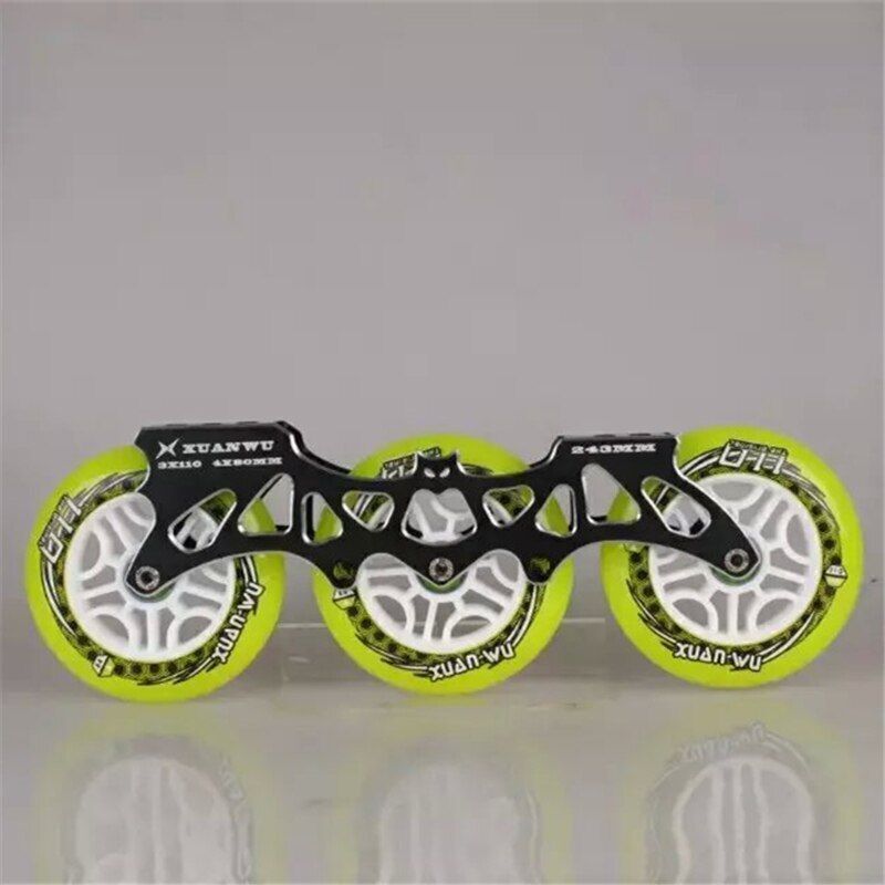 Frame Wheel Bearing 3*110mm Inline Speed Skating Frame Ultralight Alloy Base 85A