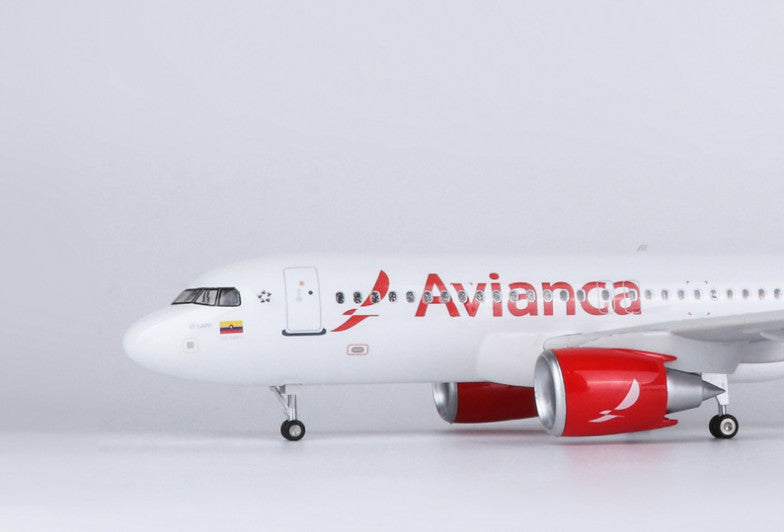 47CM Avianca AIRBUS A320neo Passenger Plane Landing Gear Resin  Aircraft Model