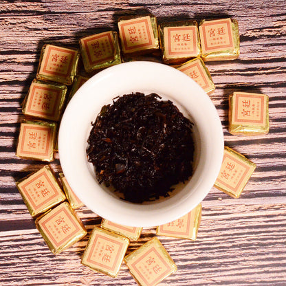 Yunnan Jindian small square brick black tea leaves glutinous fragrance brick tea