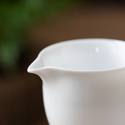 White Porcelain Fairness Cup 200ml 6.8oz Ceramics Kung Fu Tea Set Tea Ceremony