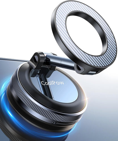 【Newest Vacuum Magnetic Phone Holder for Car Phone Holder Mount【Movable Vacuum S