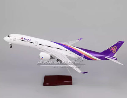 47CM 1:142 THAI AIRBUS A350 Passenger Airplane Landing Gears Resin Plane Model