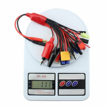 19 in1 RC Lipo Battery Charger Adapter Convert Cable 4mm Banana Plug to Traxxa