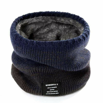 Winter Hiking Scarf Bandana Mask Cashmere Knitted Neck Warmer Face Fleece Shawl