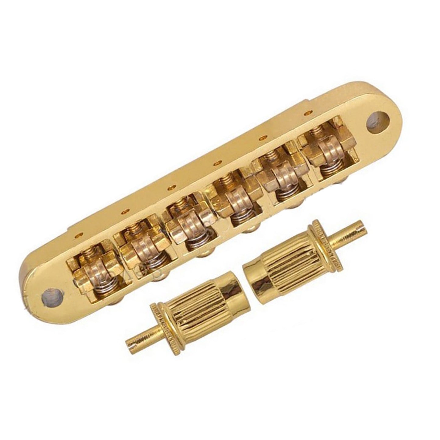 For LP EPI Electric Guitar Gold 6 Roller Bridge Tremolo Saddles With Two Posts