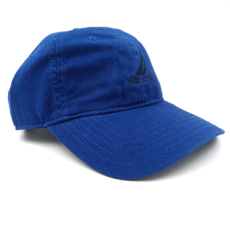 Nautica Hat Adjustable Tennis Driving Unisex Sport Baseball Cap Royal Blue Rare