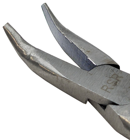 6" Mini Bent Nose Pliers with Smooth Jaws
