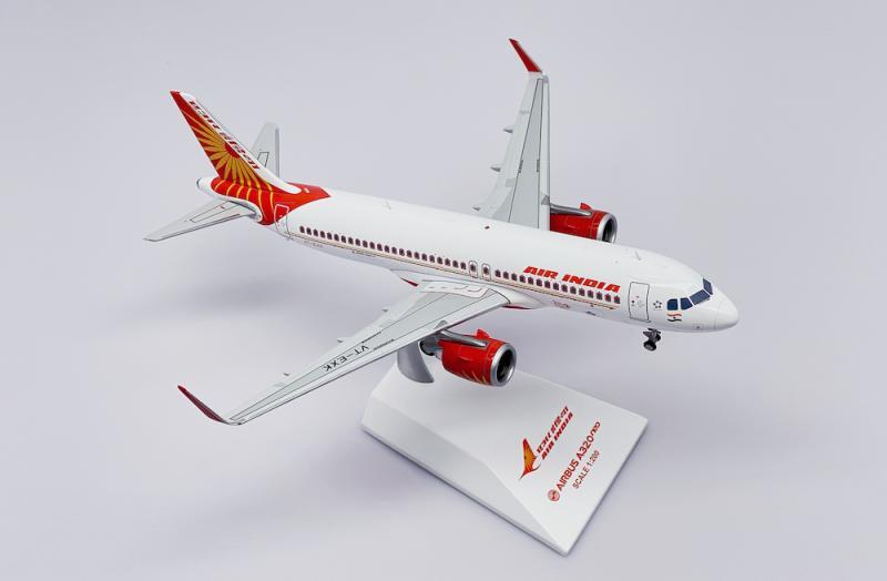 1:200 JC Wings India Airlines AIRBUS A320NEO Airplane Diecast Aircraft Model