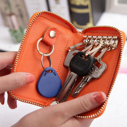 Vintage Genuine Leather Wallet Men Key Holder Organizer Multifunction Covers Bag