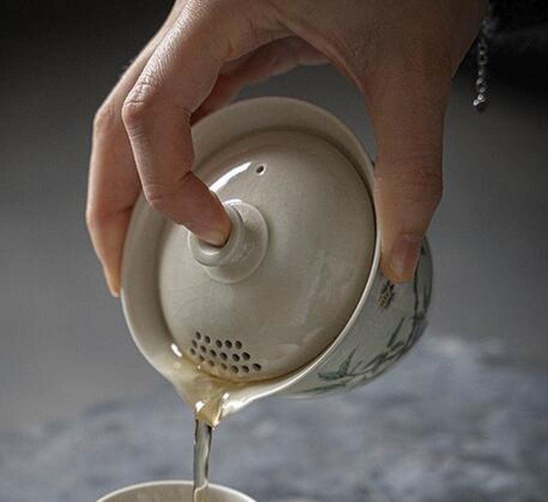 150ml Retro Hand Ceramic Gaiwan Tea Bowl Kung Fu Tea Set Tureen Decorate