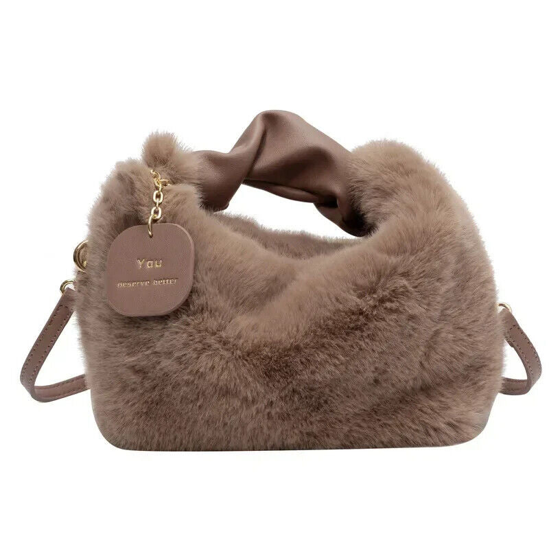Women Handbags Lady Shoulder Crossbody Bag Tote Half-Moon Hobos Winter