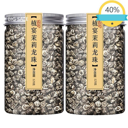 Hand Roll Organic Premium King Grade Jasmine Dragon Pearl Chinese Green Tea 250g