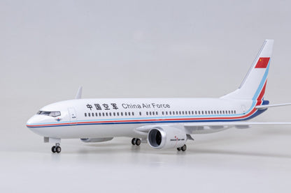 1:85 47CM China Air Force BOEING 737 MAX Airplane Landing gear Resin Model