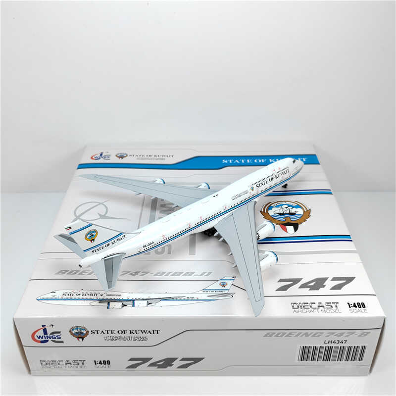 1:400 JC Wings STATE OF KUWAIT BOEING B747-8 Passenger Airplane Diecast Model