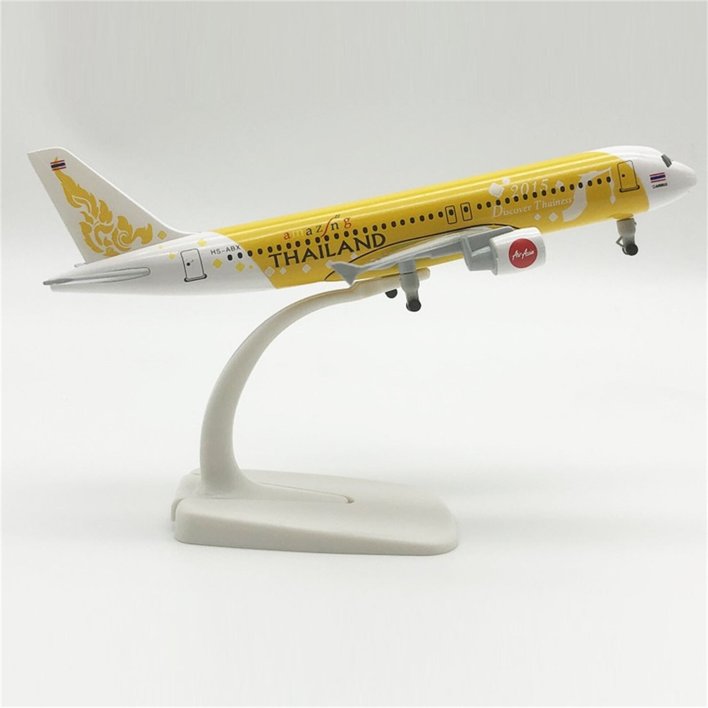 Alloy + ABS Airplane Model 1:400 20CM Thailand A320 Diecast Plane Brand New E