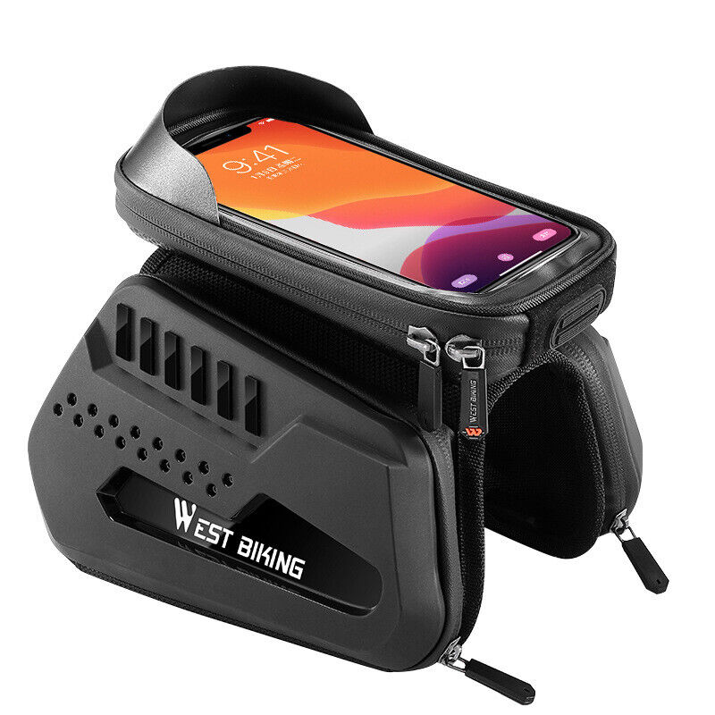 Bicycle MTB Frame Front Tube Cycling Bag Waterproof Touch Screen Phone Case Bag