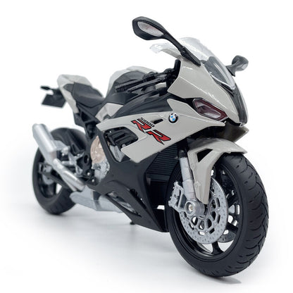1/12 BMW S1000RR Motorcycle Model Diecast Toy Vehicle Boys Toys Kids Gifts Gray
