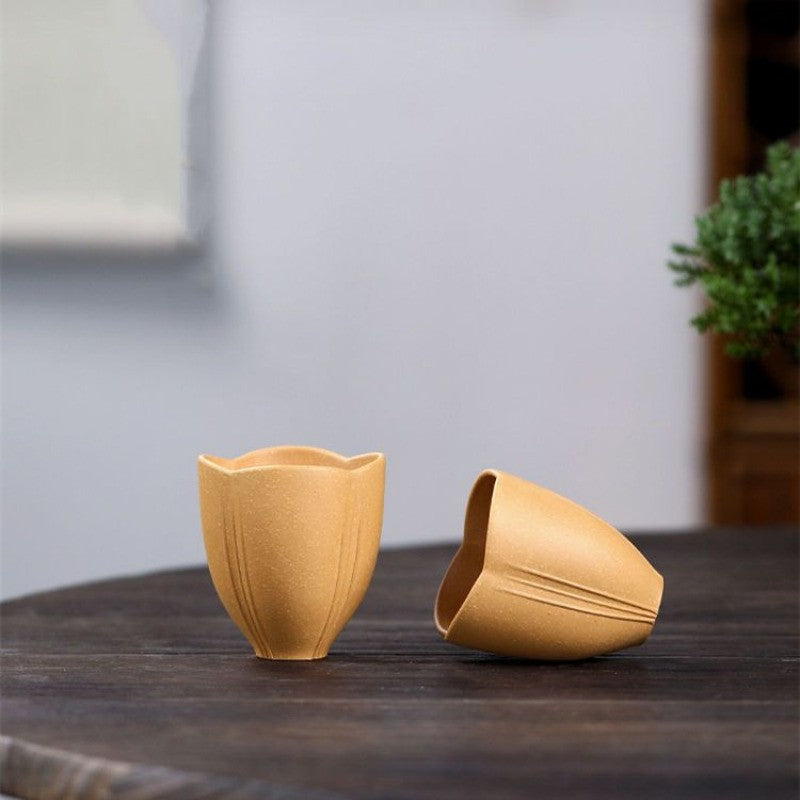 70ml Yixing Purple Clay Handmade Master Cup Smell Cup Mulan Cup Kung Fu Teaware