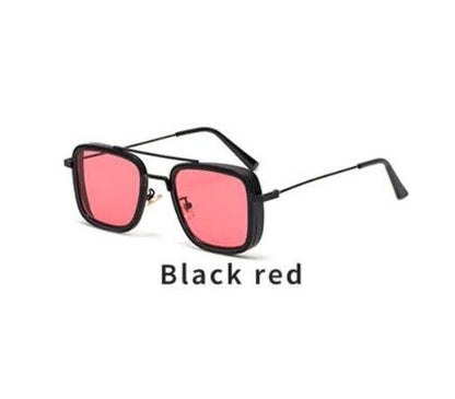 Vintage Steampunk Sunglasses Men Retro Metal Square Eyewear Trendy Fashion Shade