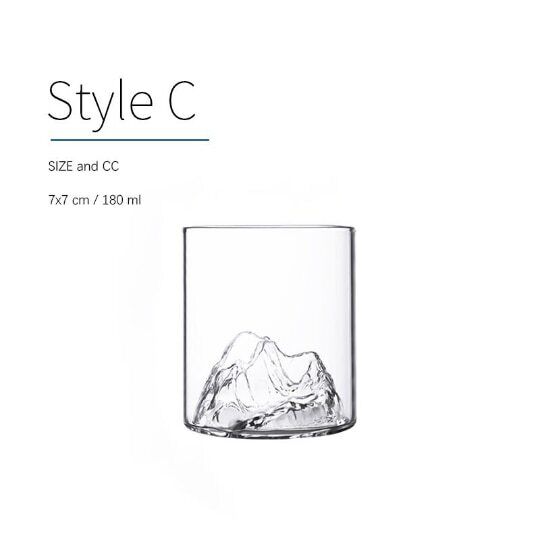 Glass Tea Cup Mountain Coffee Cup