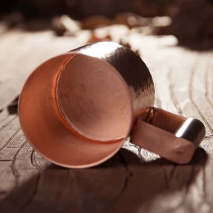 Vintage Copper Coffee Mug Handmade Portable Tea Mug Drinkware Cup