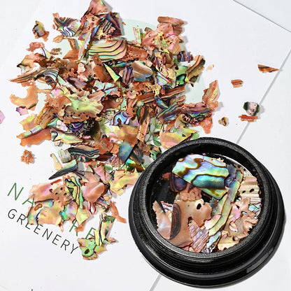 Nail Art Charms Flakes Abalone 3D Irregular Slice Shell Stone DIY Manicure Decor