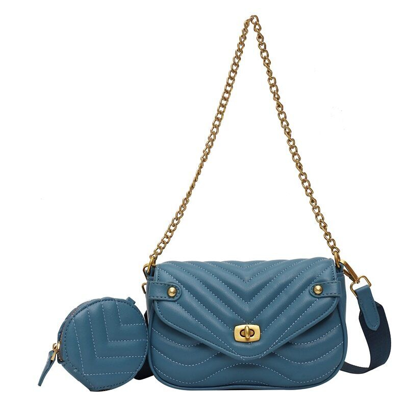 Crossbody Bags Handbag Women Embroidery Thread Chain Shoulder Bag
