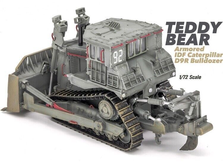 SanRong 1/72 Israel Defense D9R Engineering Armored Bulldozer Finished Model