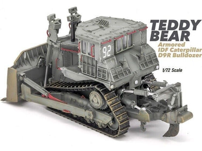 SanRong 1/72 Israel Defense D9R Engineering Armored Bulldozer Finished Model