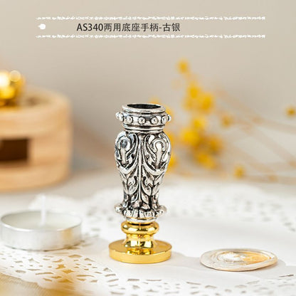 Wax Sealing Stamps Metal Retro Magic College Roman Column Handle DIY Card Making