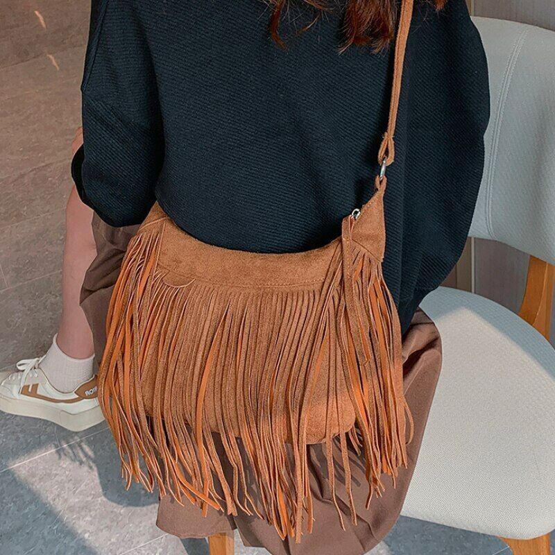 Tassel Bucket Bag Small Crossbody Bags for Women Party Bags Handbags